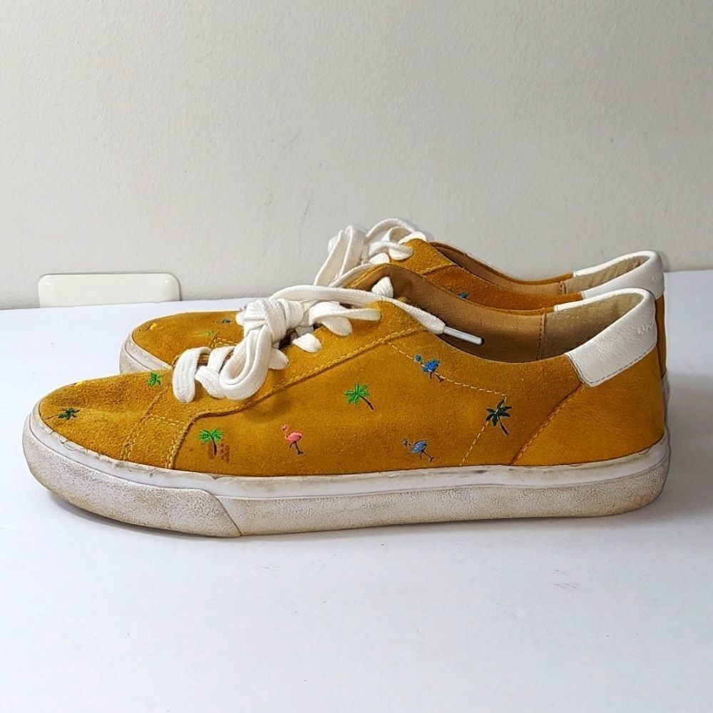 Lucky Brand Darleena Suede Sneakers Sz 9 - Picture 4 of 10